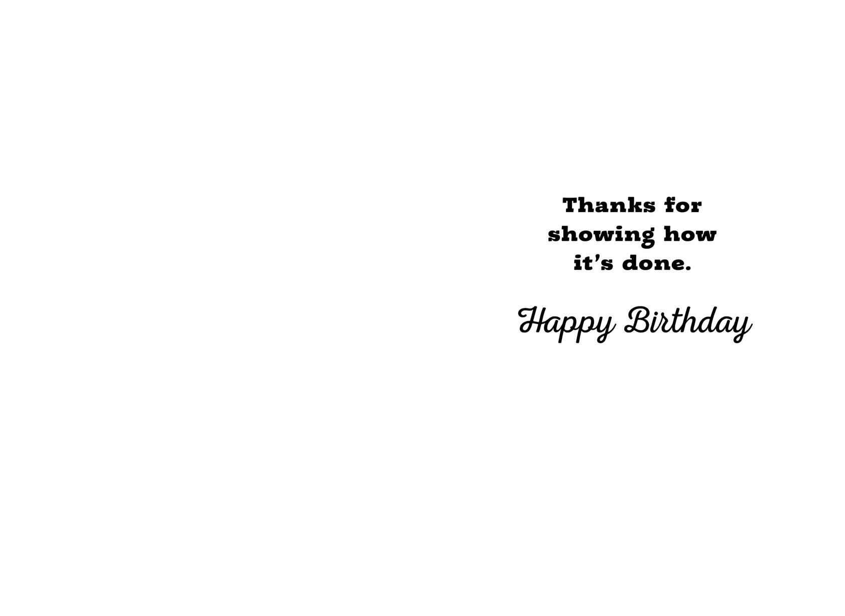 Stripes Secret to Life Birthday Card