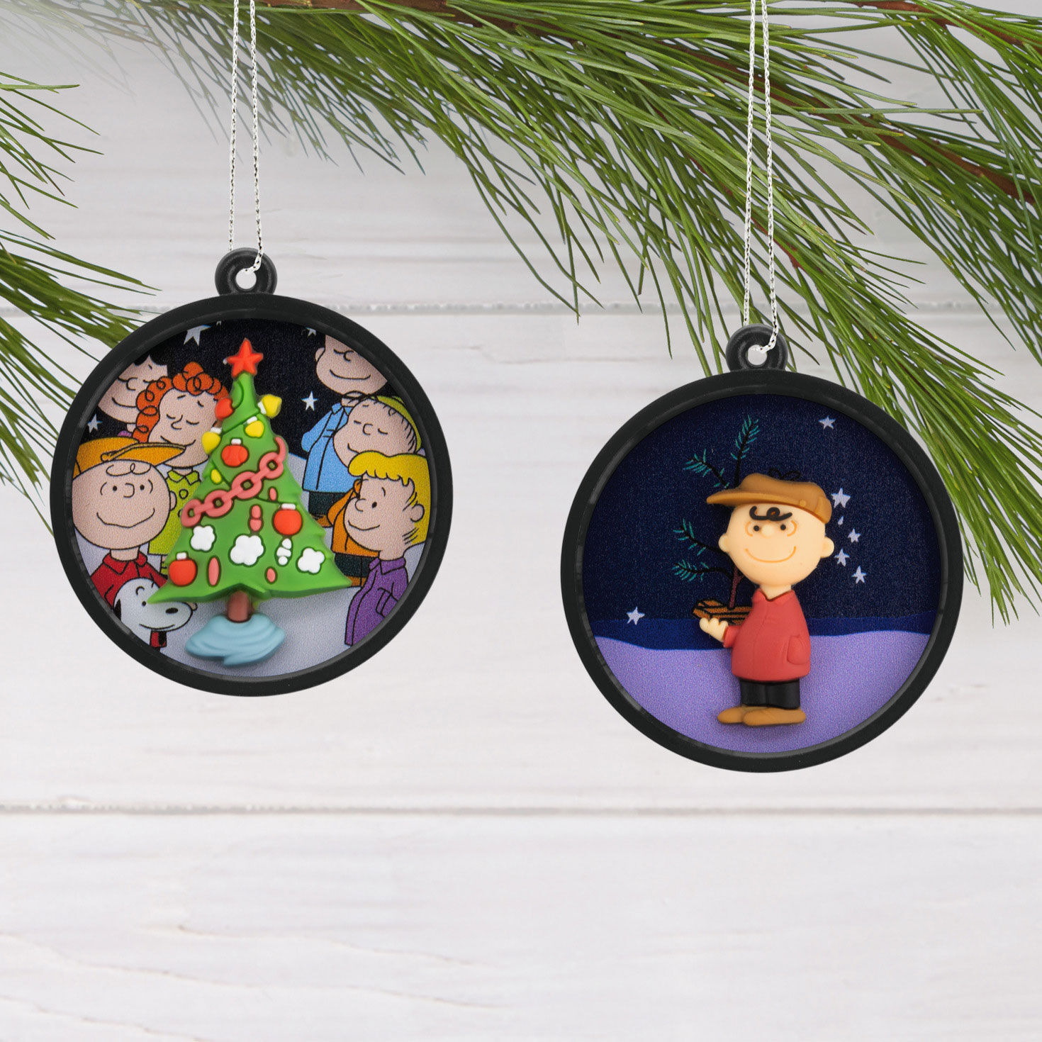 Mini Peanuts® Scenes Shatterproof Hallmark Ornaments, Set of 4 for only USD 16.49 | Hallmark