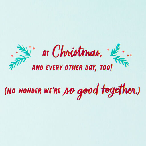 We Believe in Snack Time and Nap Time Christmas Card for Husband, 