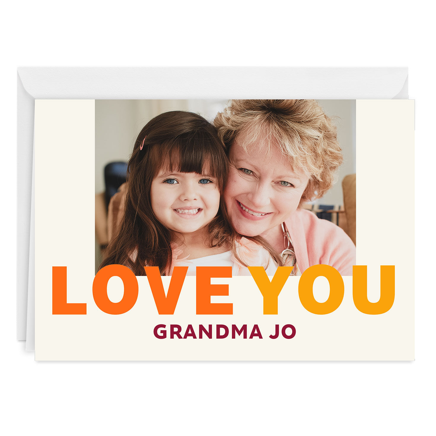 Personalized Bold and Bright Love You Photo Card for only USD 4.99 | Hallmark