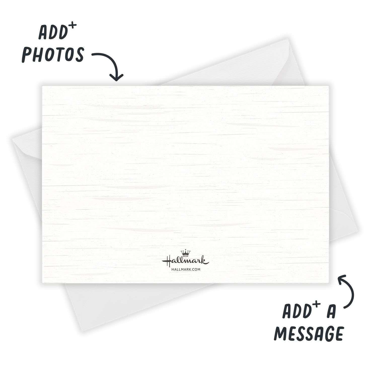 Rustic White and Black Flat Holiday Photo Card, , large image number 3