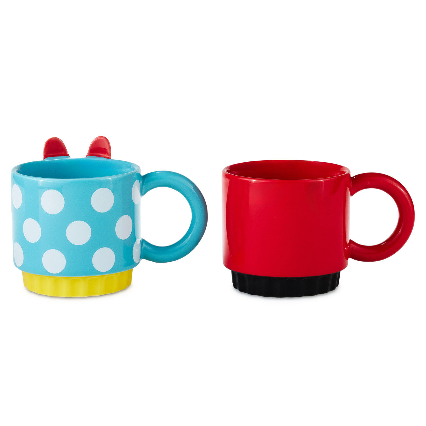 Disney Mickey and Minnie Stacking Mug Set Back image number 2