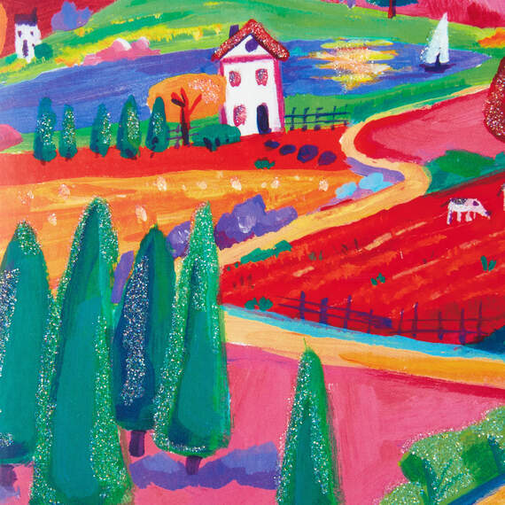 UNICEF Colorful Countryside Blank Card, , large image number 4