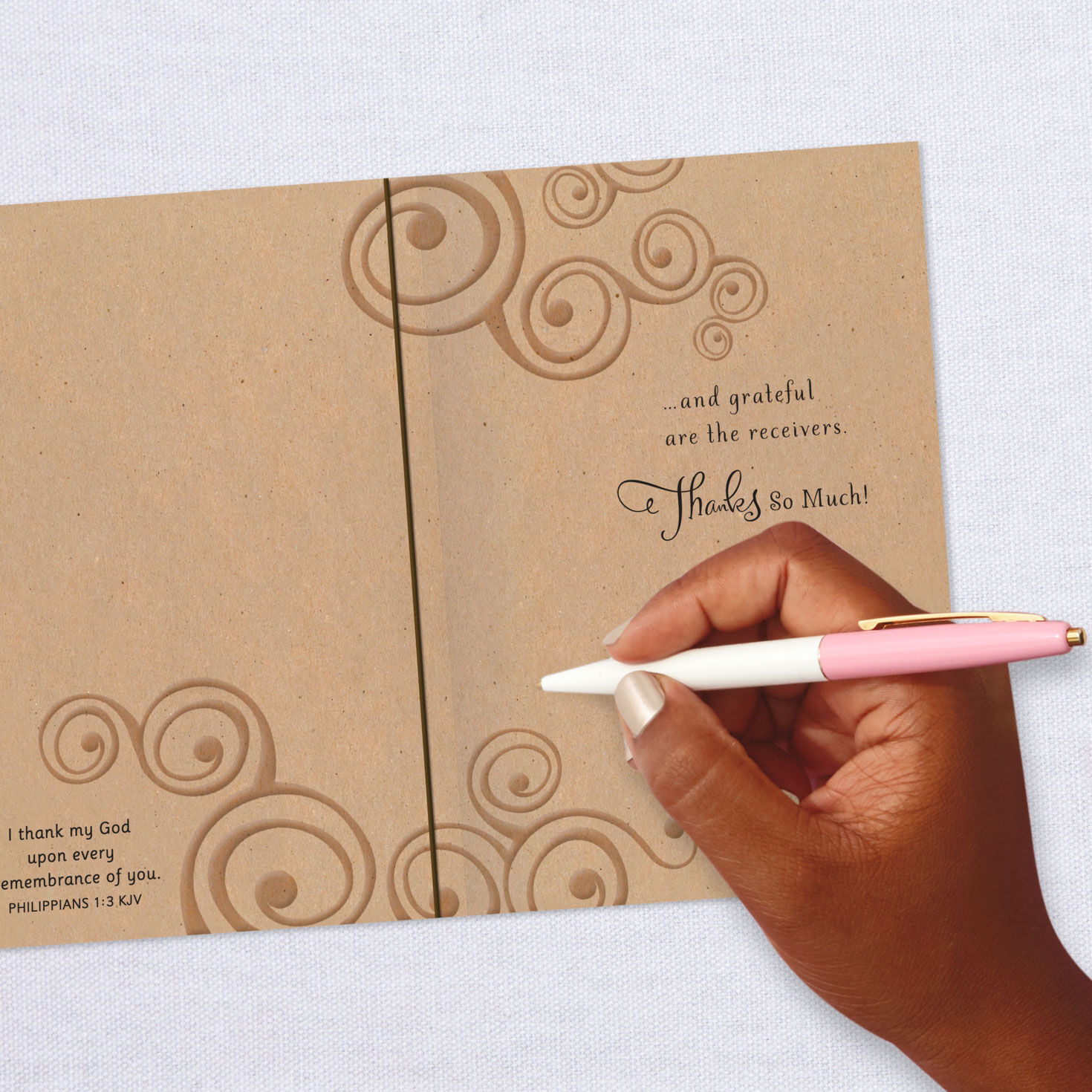 Blessed and Grateful Religious Thank-You Card, , large image number 6