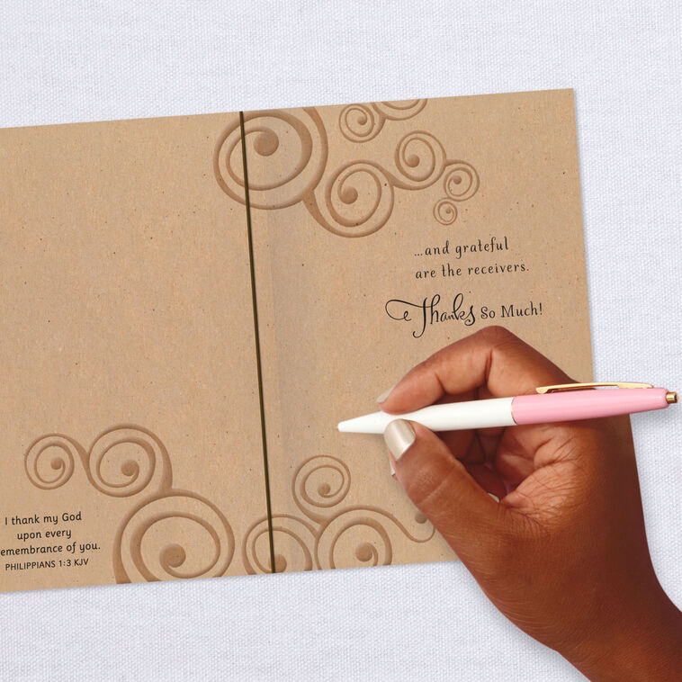 Blessed and Grateful Religious Thank-You Card, , large image number 6