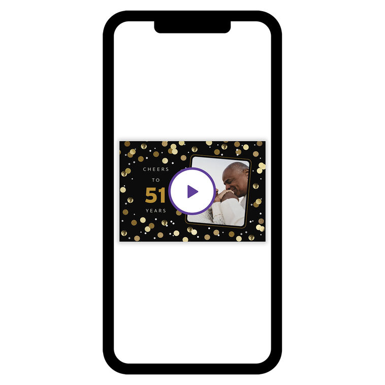 Confetti Number Celebration eCard