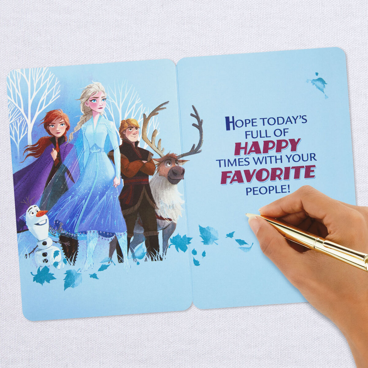 Disney Frozen 2 Birthday Card With Removable Olaf Bookmark - Greeting ...
