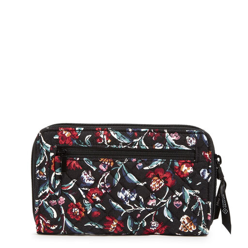 Vera Bradley RFID Turnlock Wallet in Perennials Noir, 