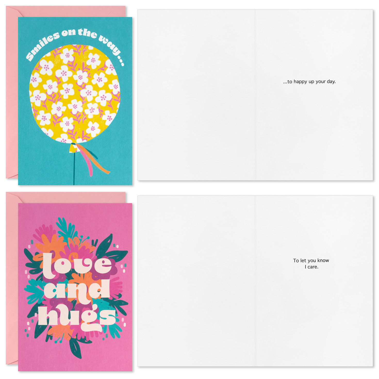 Flowers and Balloons Assorted Encouragement Cards, Pack of 16, , large image number 2