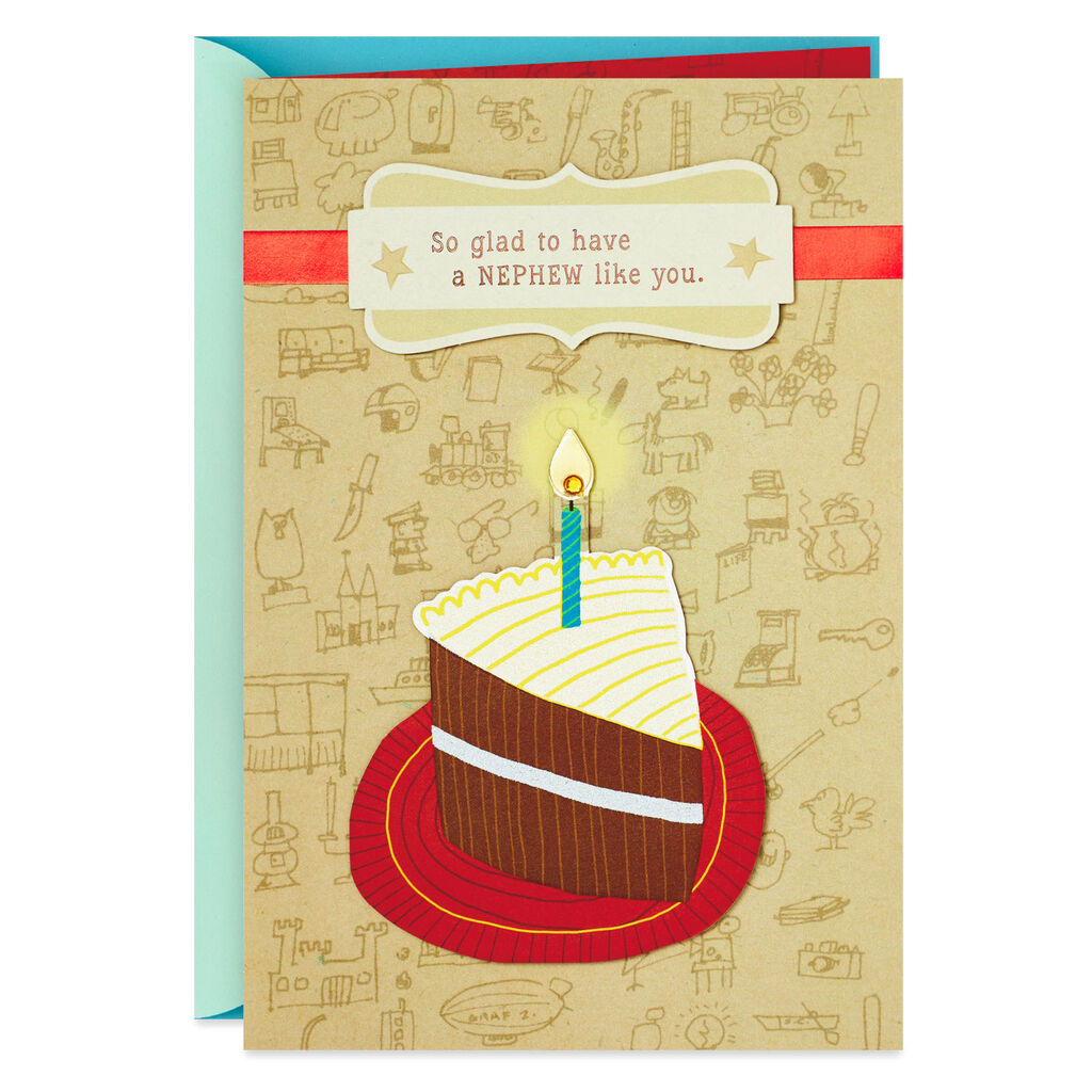 Slice Of Cake Birthday Card For Nephew Greeting Cards Hallmark