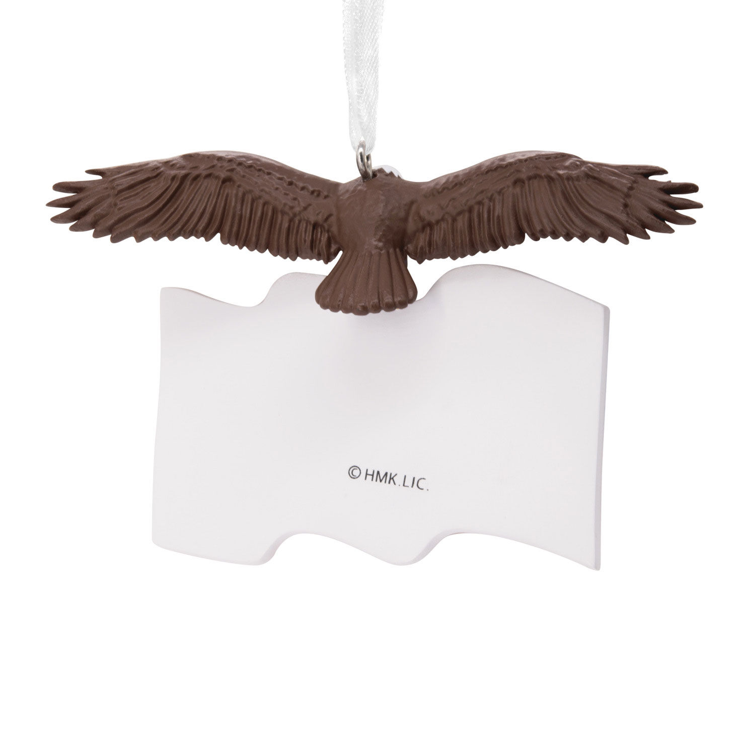 Bald Eagle and Flag Christmas Ornament Back image number 4
