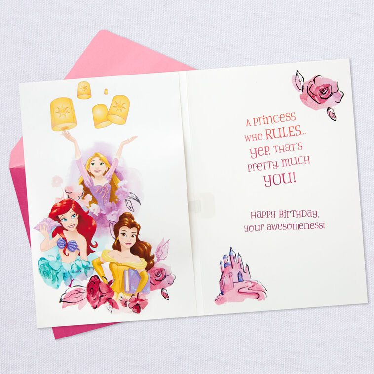Disney Princess Your Awesomeness Musical Birthday Card - Greeting Cards | Hallmark disney-princess-your-awesomeness-musical-birthday-card-greeting-cards-hallmark
