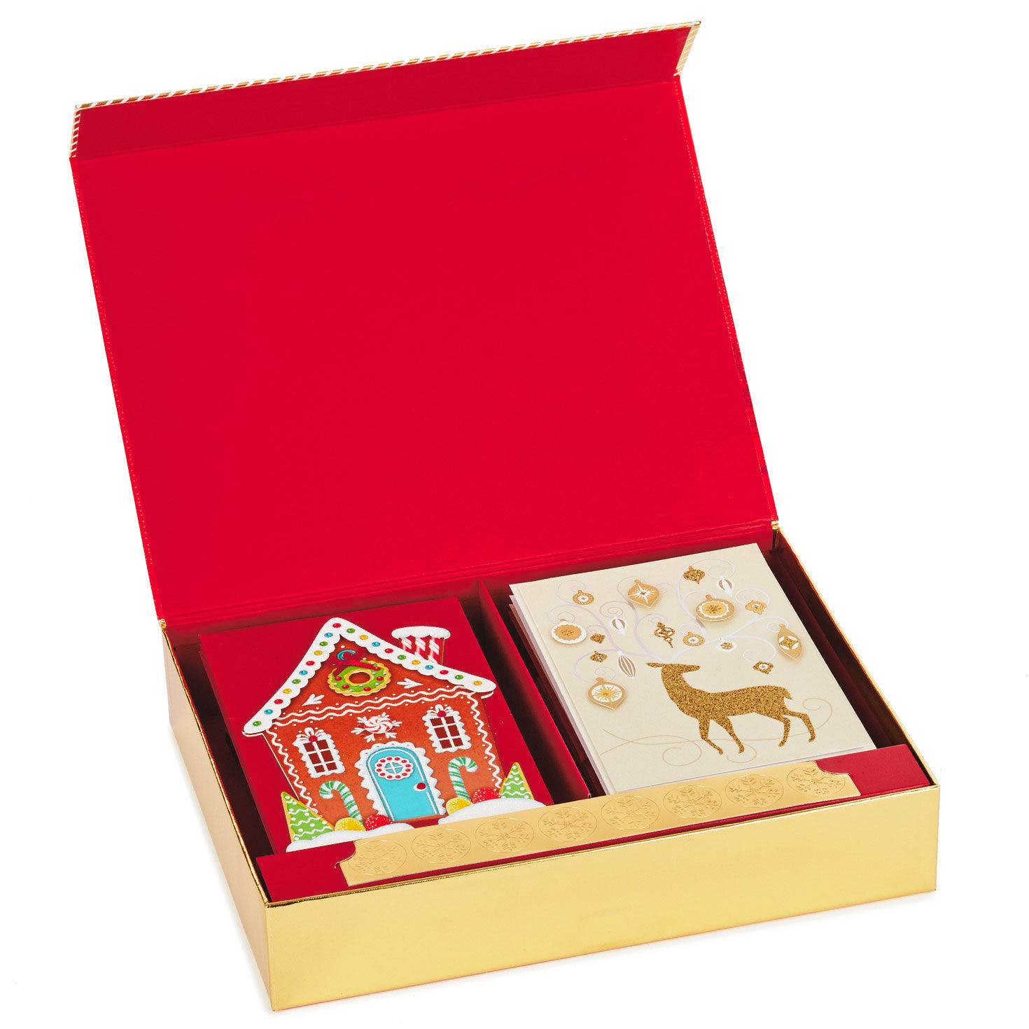 Handmade Boxed Christmas Card Assortment open box image number 13