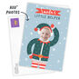 Elf With Photo Face Personalized Christmas Card Card Front indicating personalization image number 2
