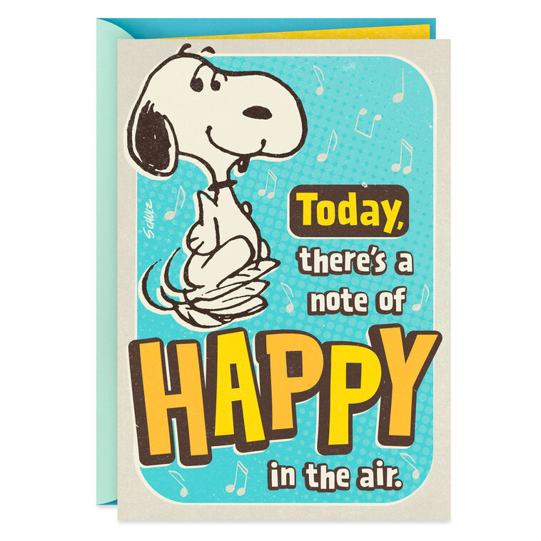 Peanuts® A Note of Happy Musical Birthday Card