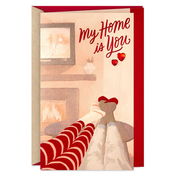 My Home Is You Romantic Valentine's Day Card for Her