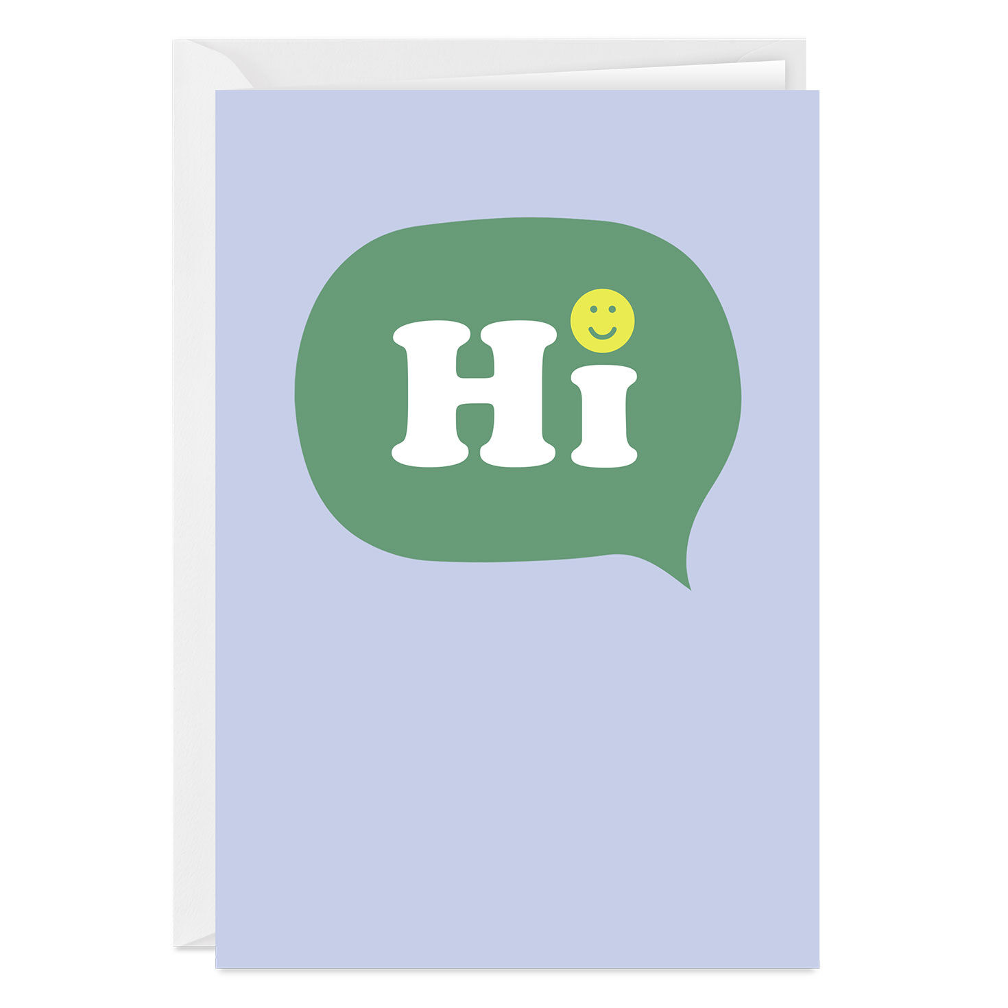 Smiley Face Hi Custom Card