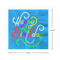 Blue "Happy Birthday" Cocktail Napkins, Set of 16, , large image number 3