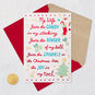 Stocking, Bells and Cookies Christmas Card for Wife Card Front with Envelope and Gold Seal image number 7