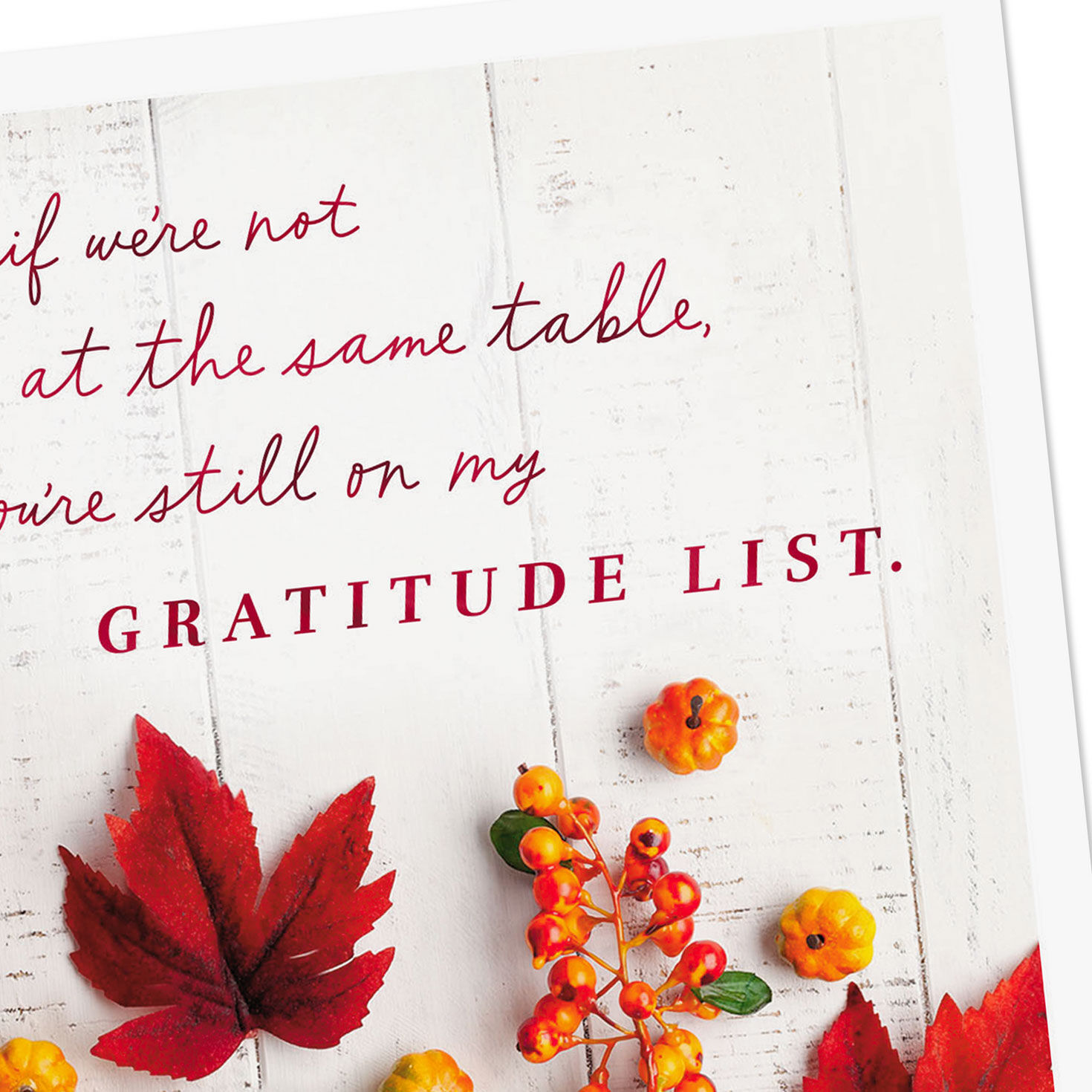 You're on My Gratitude List Thanksgiving Card for only USD 2.99 | Hallmark