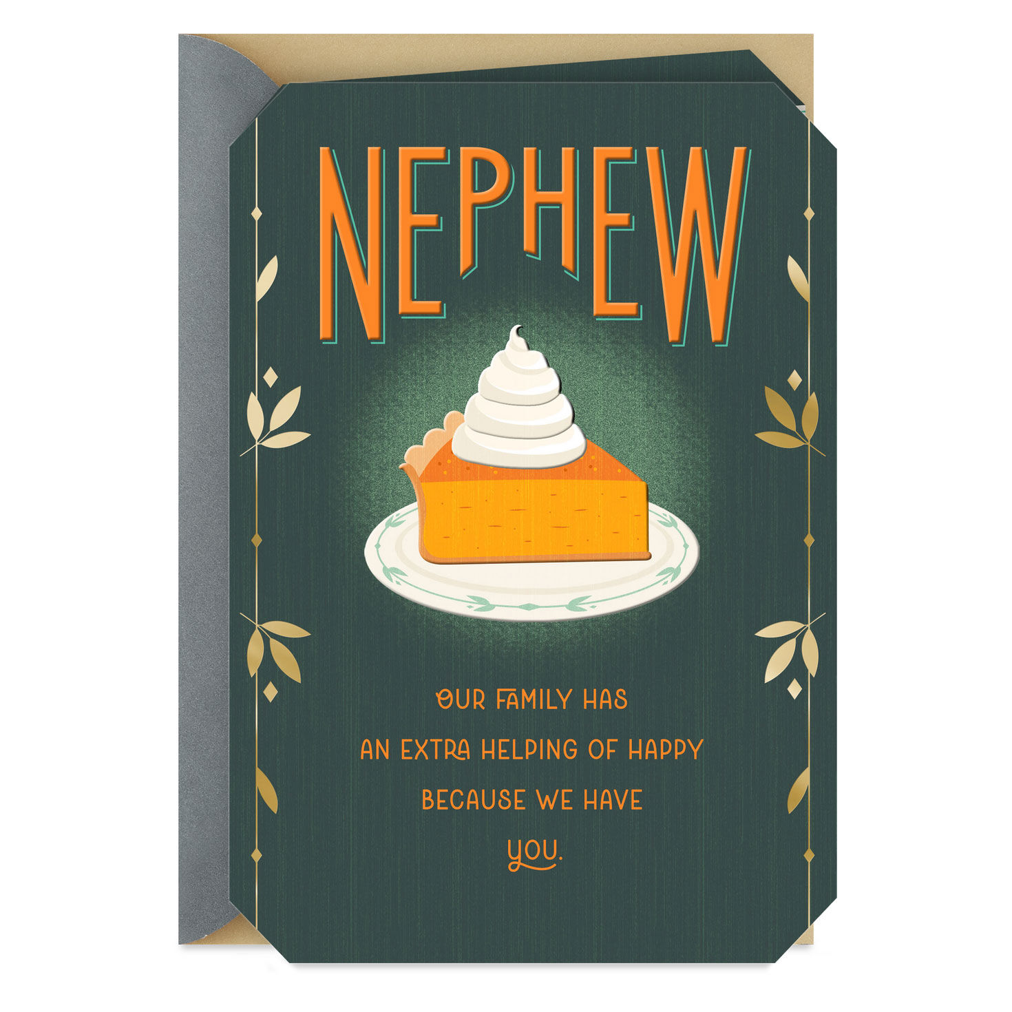 Extra Helping of Happy Thanksgiving Card for Nephew