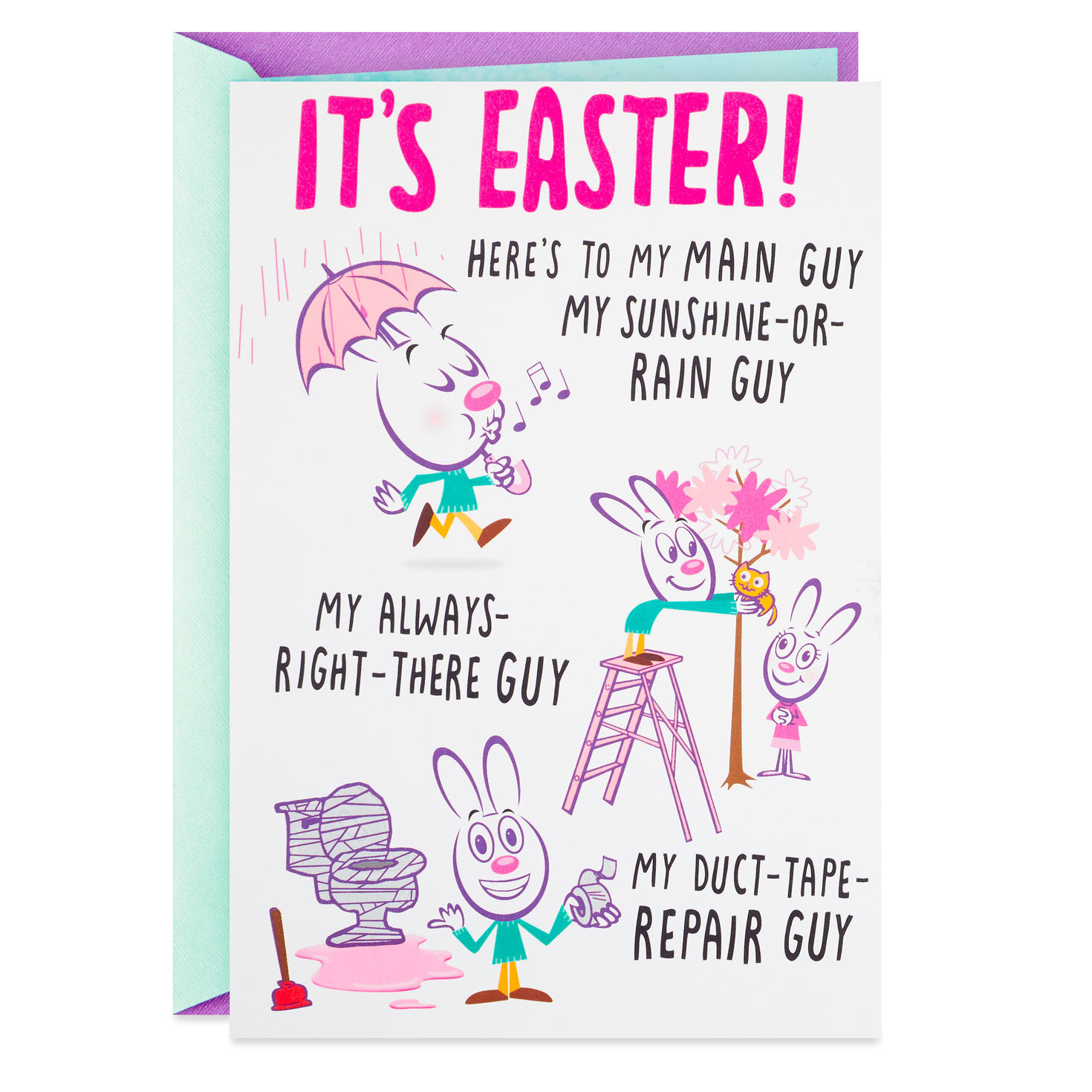 My Guy Funny Pop-Up Easter Card