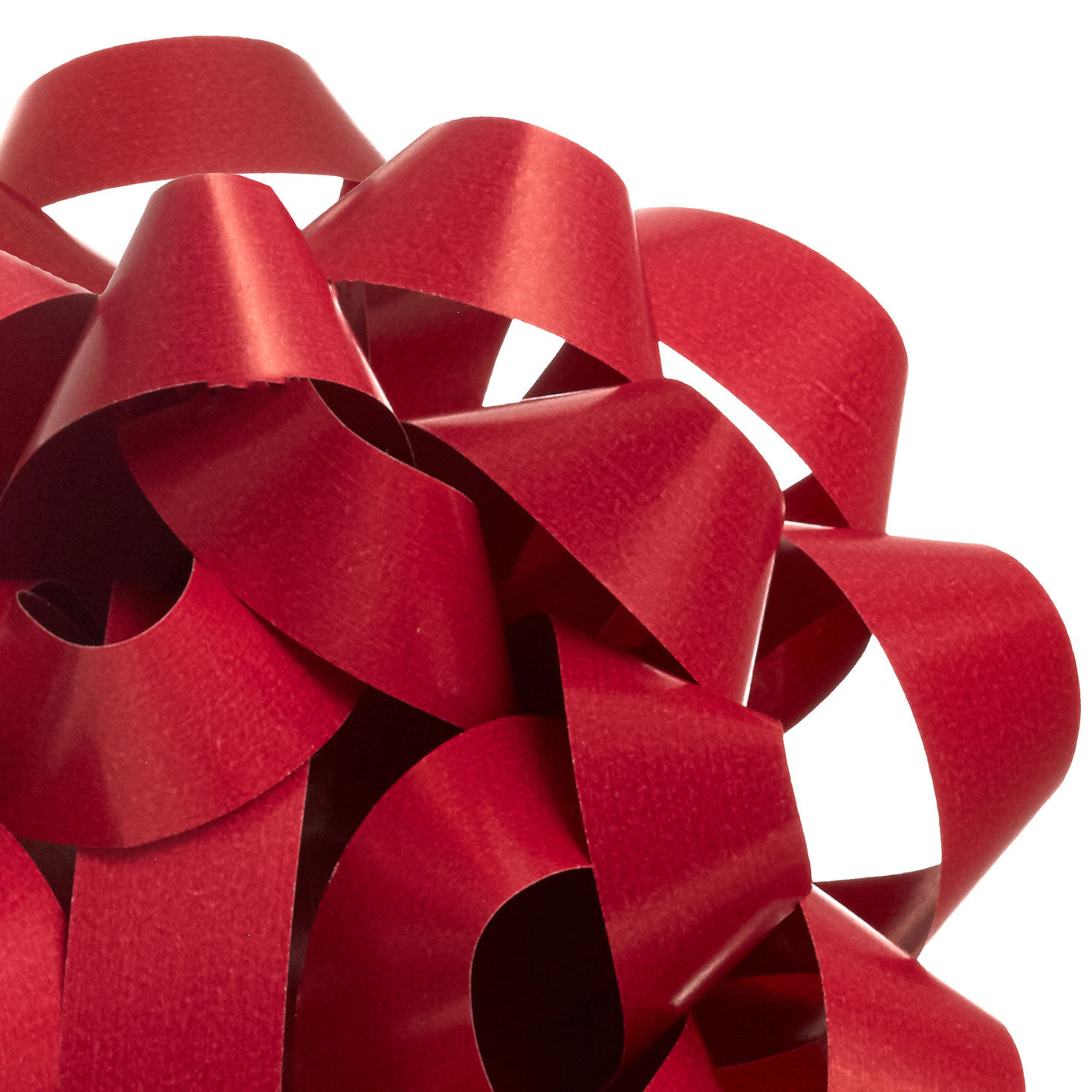 4.6" Bright Red Paper Gift Bow, Bright Red, large image number 4