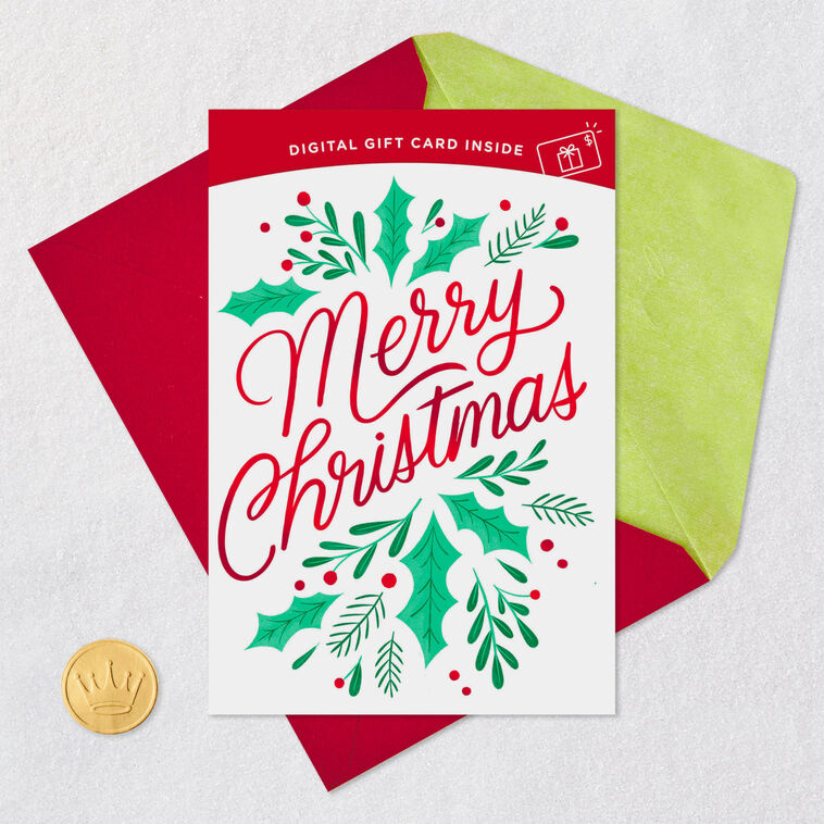 Merry Christmas Gift Card Greeting Christmas Card, , large image number 8