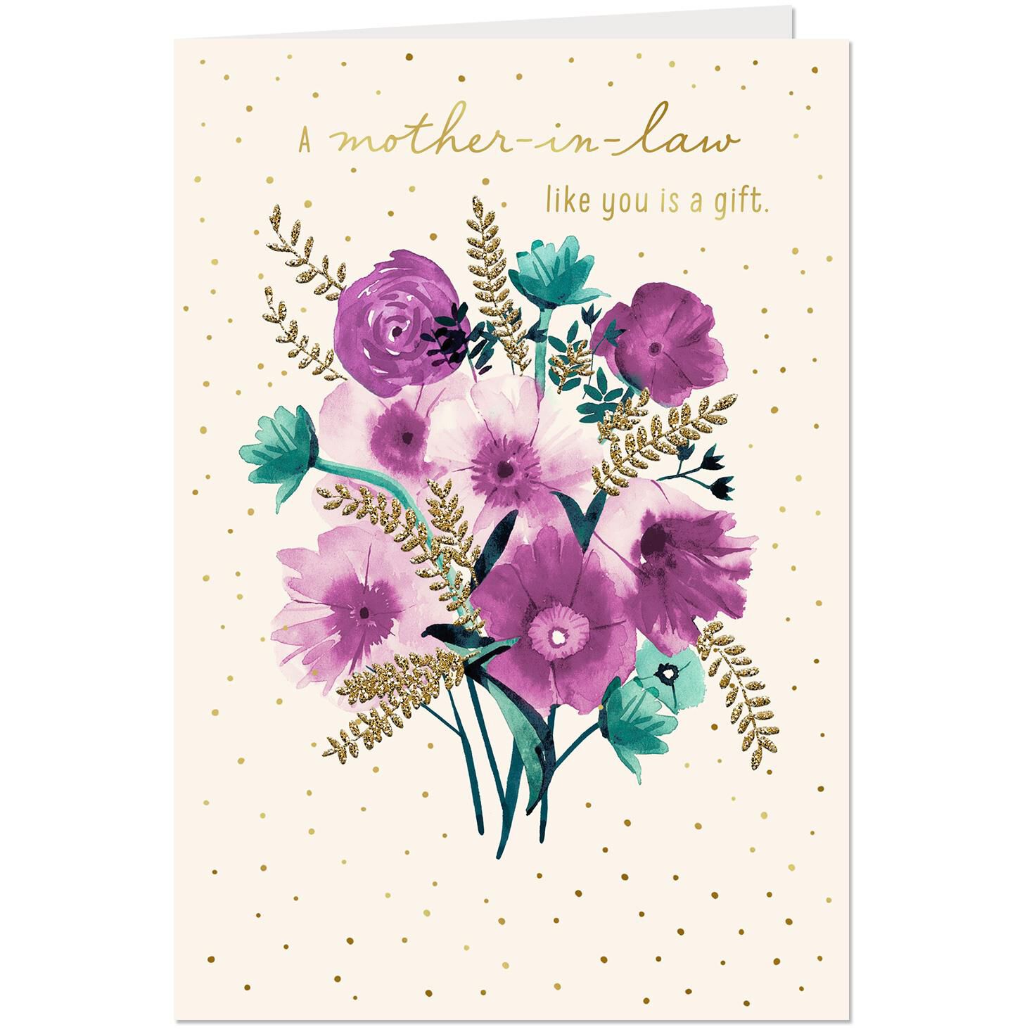 You Are A Gift Birthday Card For Mother In Law Greeting Cards