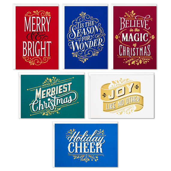 Merry and Bright Assorted Christmas Cards, Box of 24, , large image number 2