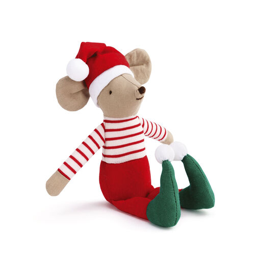 Demdaco The Christmas Mouse Stuffed Animal, 8.5", 