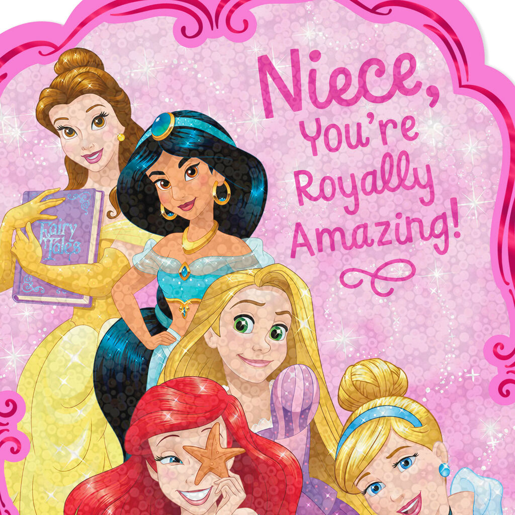 Disney Princess Special All Year Birthday Card For Niece