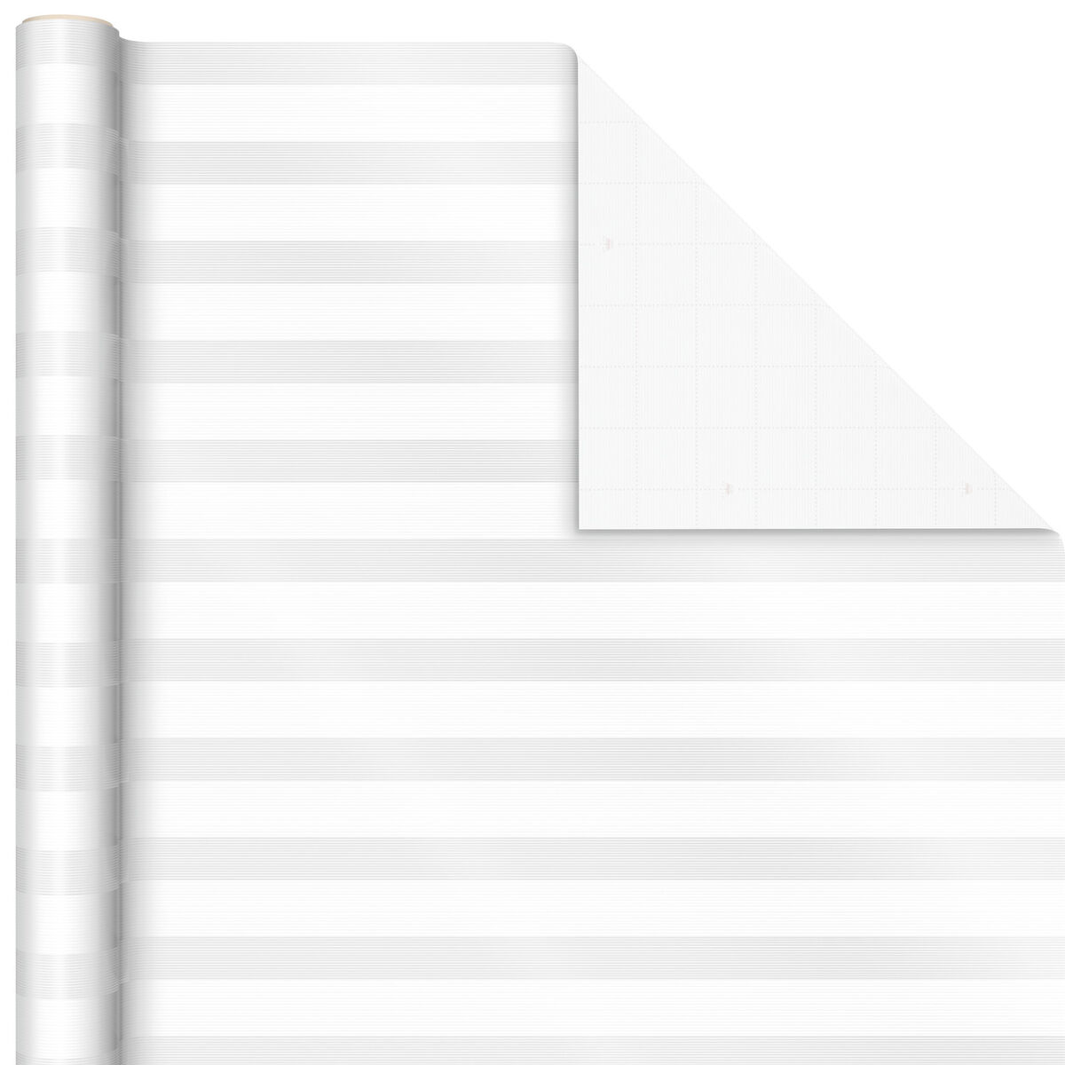 White and Pearl Stripe Wrapping Paper, 15 sq. ft. Wrapping Paper Hallmark