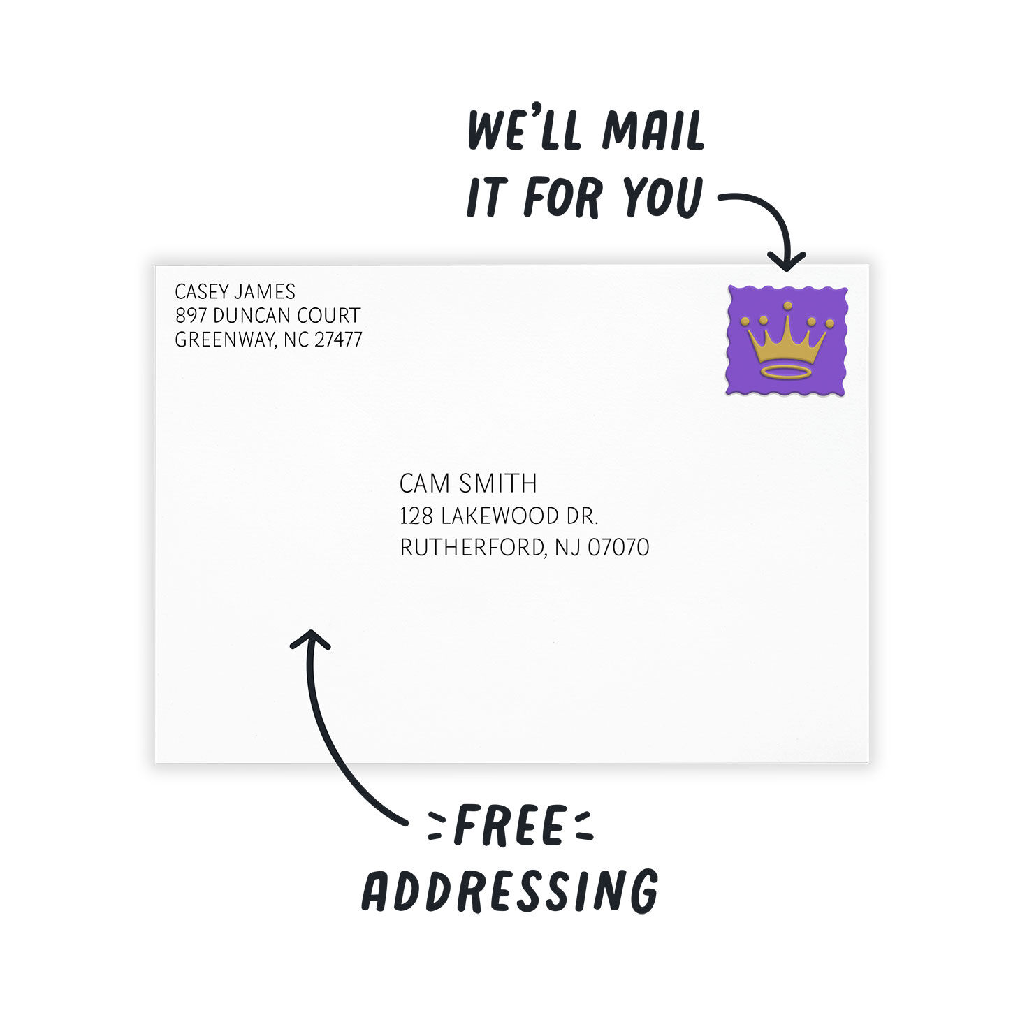 White Frame Horizontal Custom Thinking of You Card, , large image number 6