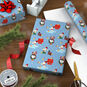 Peanuts® Snoopy and Woodstock on Blue Jumbo Christmas Wrapping Paper Roll, 70 sq. ft., , large image number 3