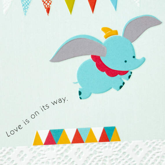 Disney Dumbo Love Is On Its Way Baby Shower Card, , large image number 4