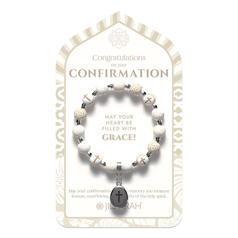 Jilzarah Confirmation Beaded Bracelet for Kids