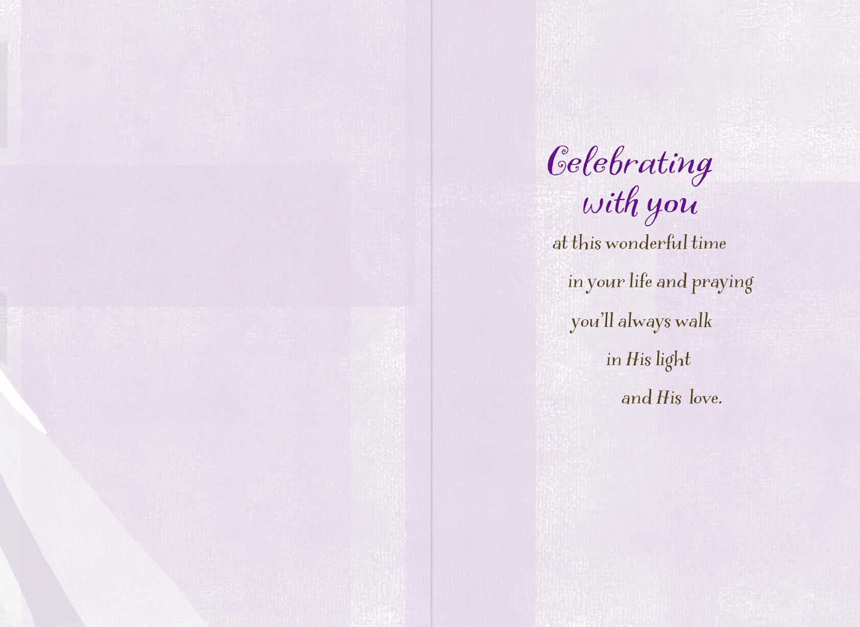 Blessings for You Confirmation Card for Goddaughter