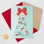 Vintage Holiday Tree Sister Christmas Card Card Front with Envelope and Gold Seal image number 8