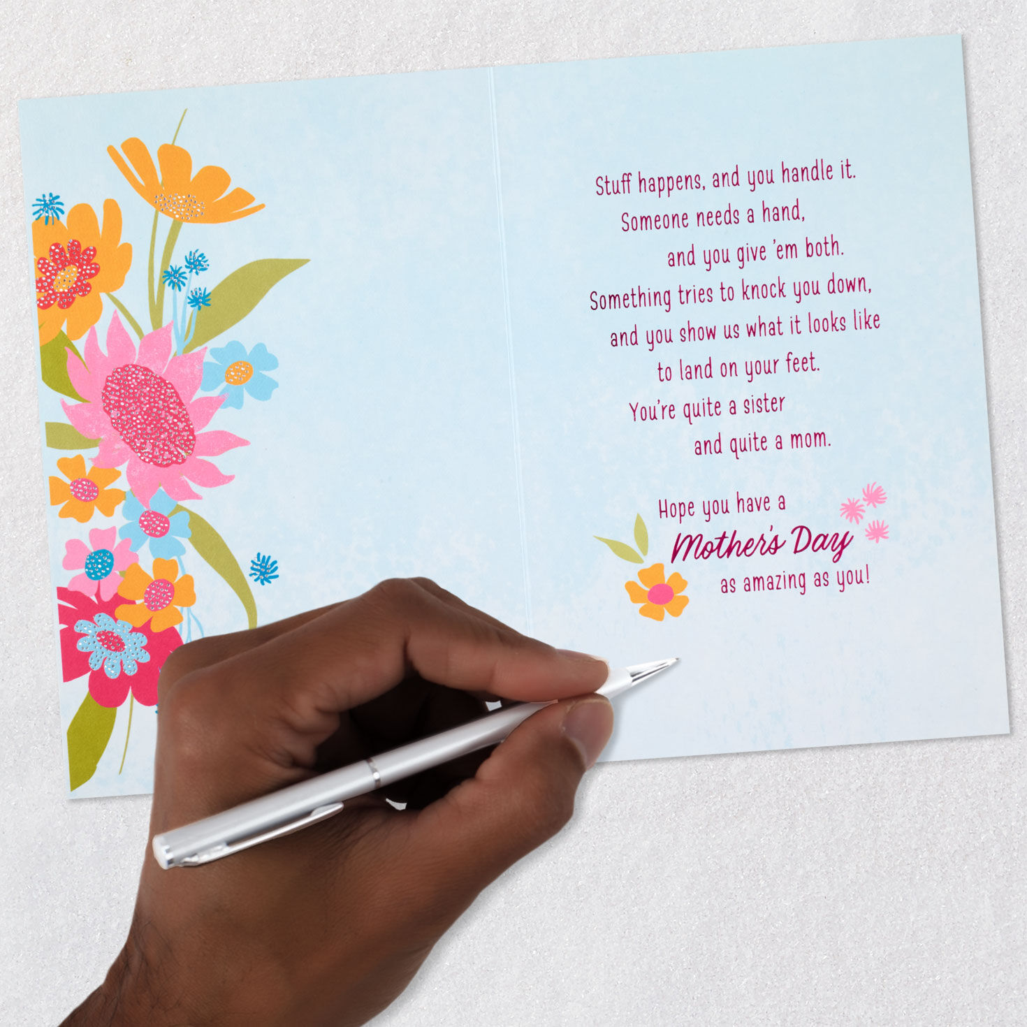 Stylish Black Woman Mother's Day Card for Sister  image number 6