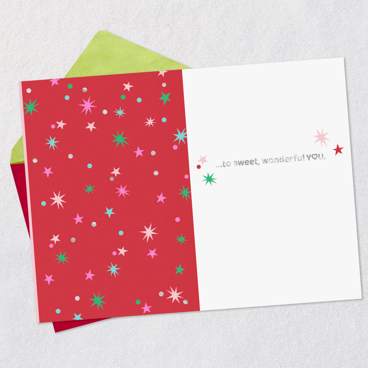Frosted Sugar Cookies Christmas Card Open card with envelope image number 3