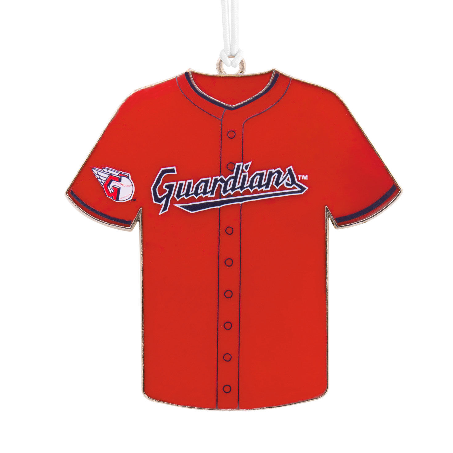 MLB Cleveland Guardians™ Baseball Jersey Metal Hallmark Ornament - Hallmark  Ornaments | Hallmark