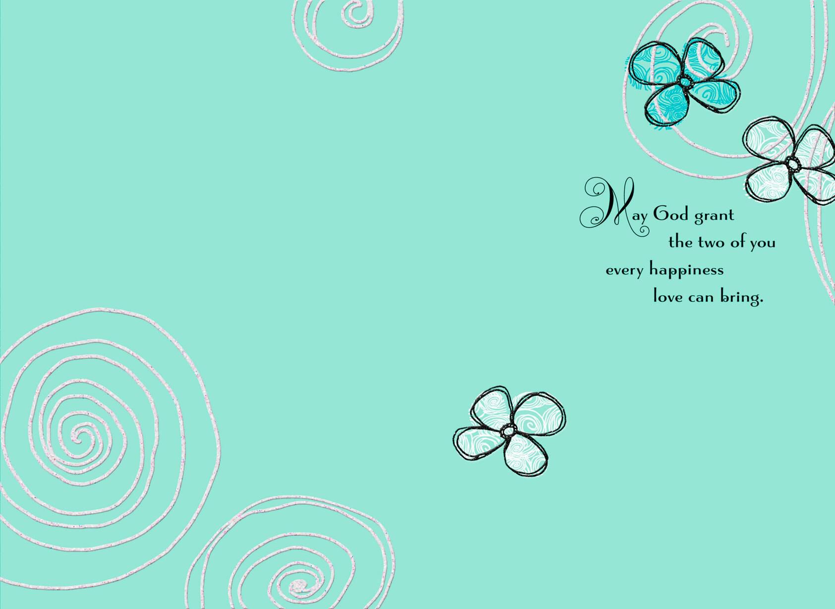 Circle of Love Religious Engagement Wedding Card