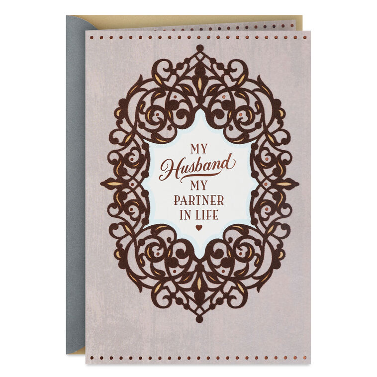 I Want You By My Side Anniversary Card for Husband