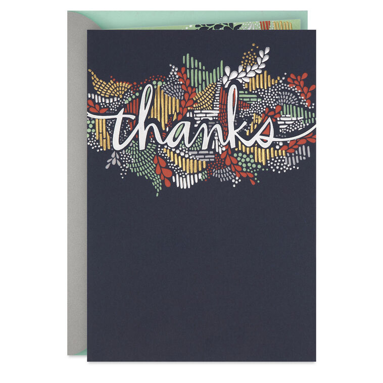 So Thoughtful and Special Thank You Card