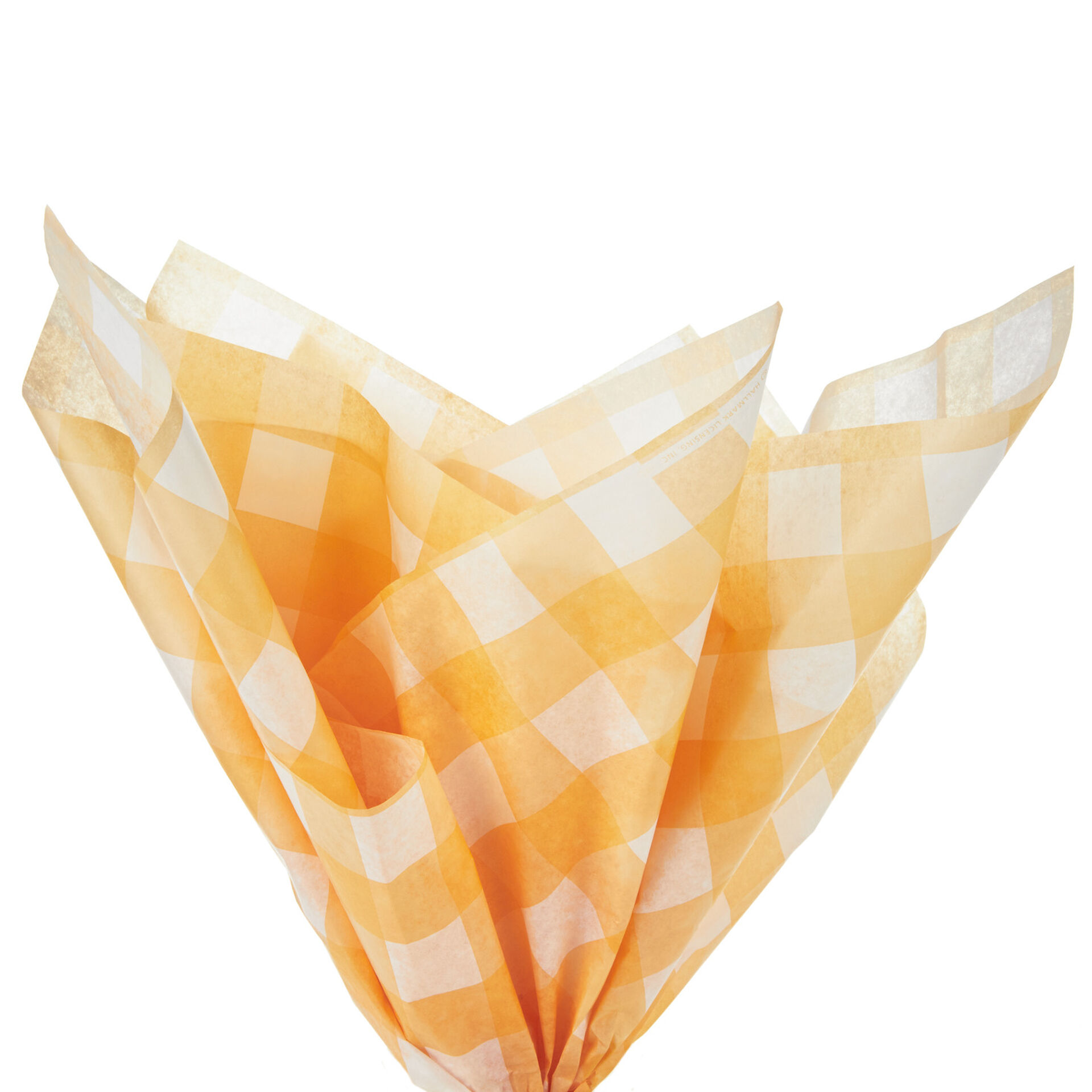Yellow Gingham Tissue Paper, 6 sheets - Tissue - Hallmark