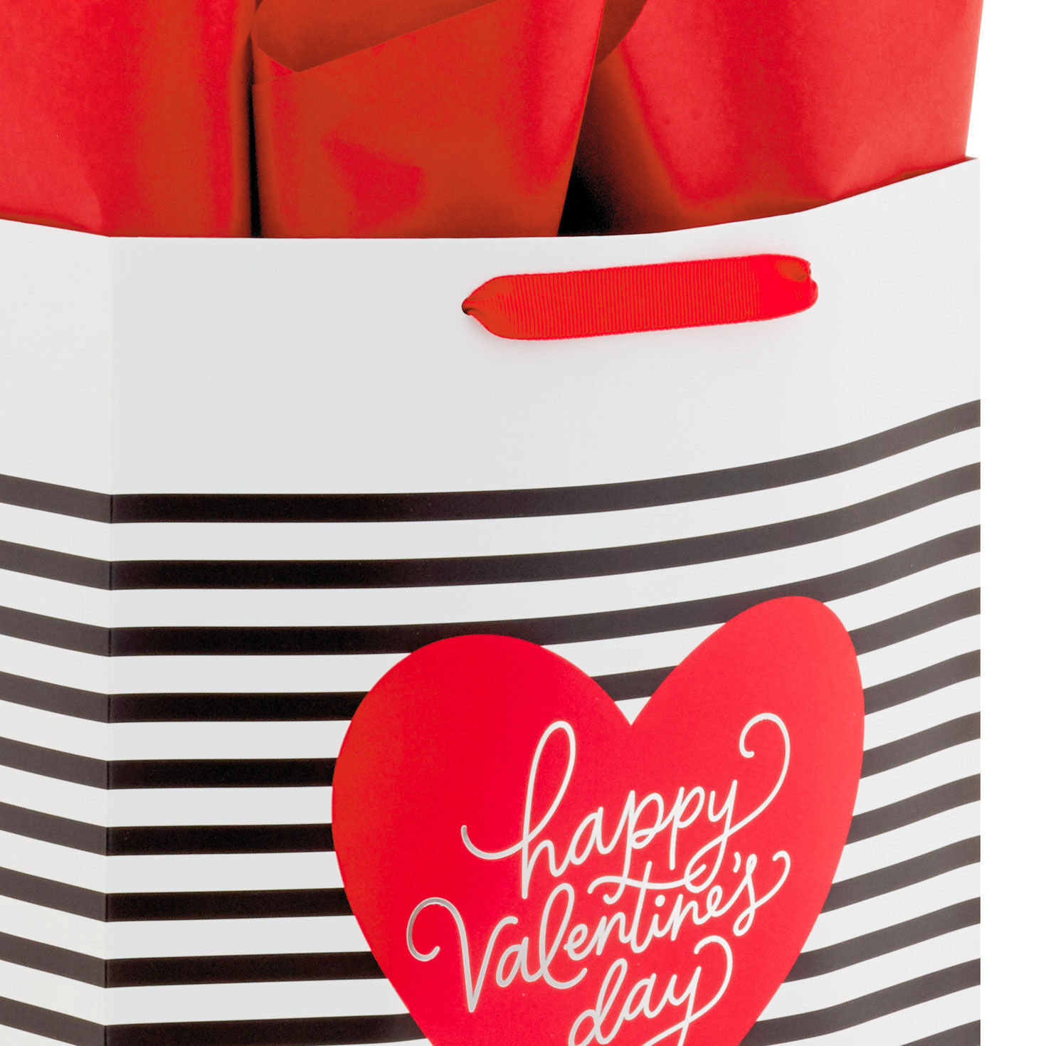 13" Stripes and Red Truck 2-Pack Large Valentine's Day Gift Bags With Tissue Paper, , large image number 5