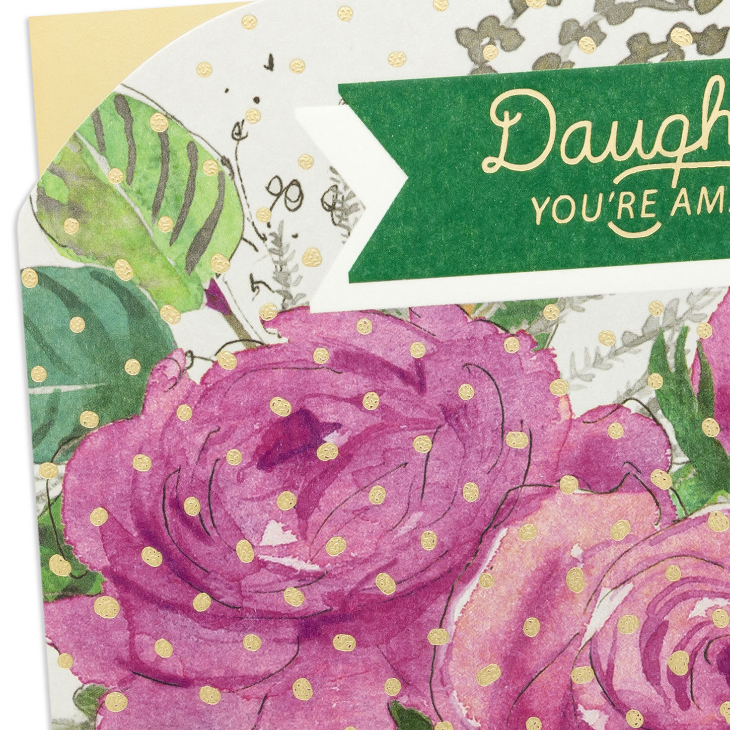 Big Pink Blooms Mother's Day Card for Daughter Card Front Detail image number 5