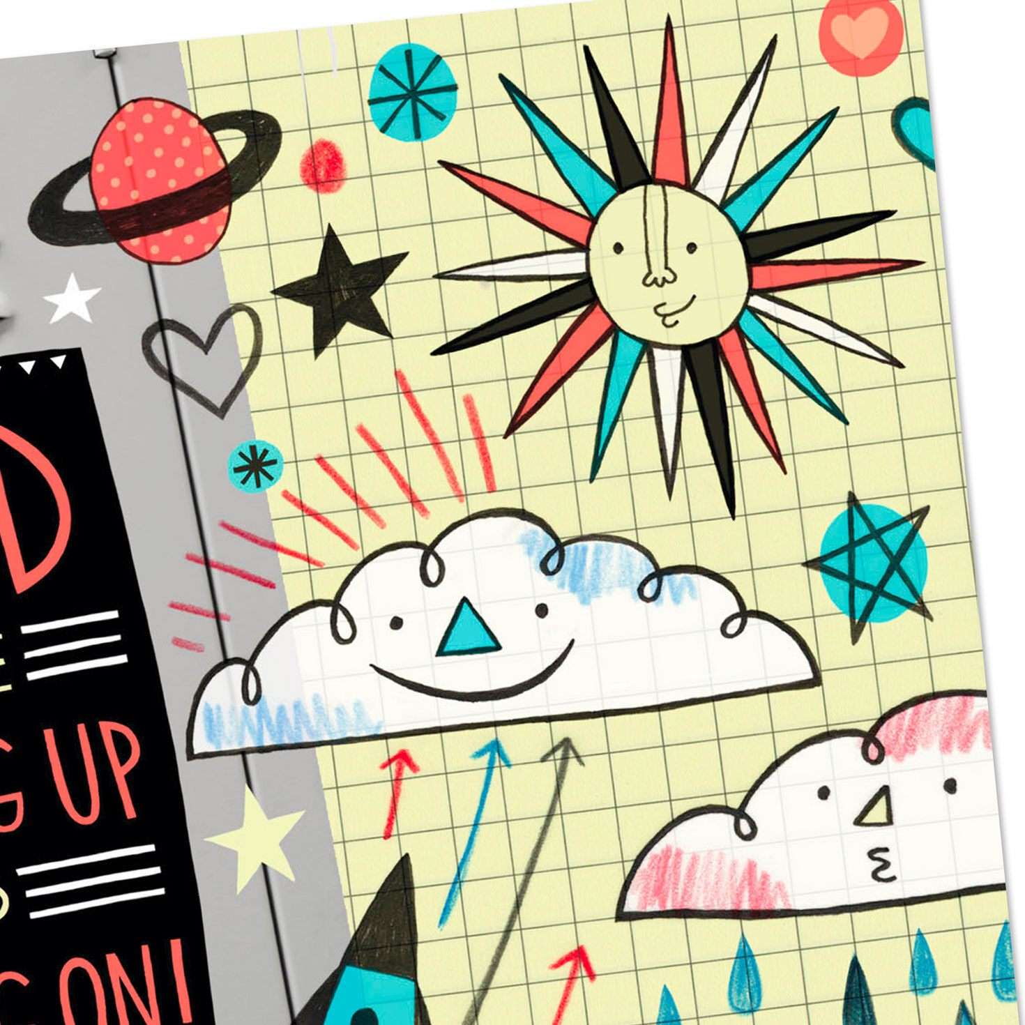 School Doodles Middle School Graduation Card  image number 4