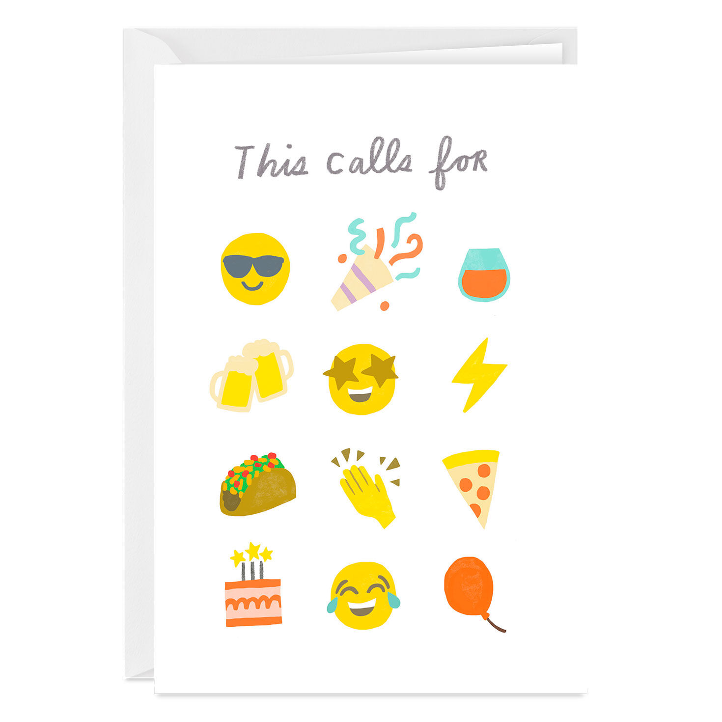 Fun Icons Custom Birthday Card, , large image number 1